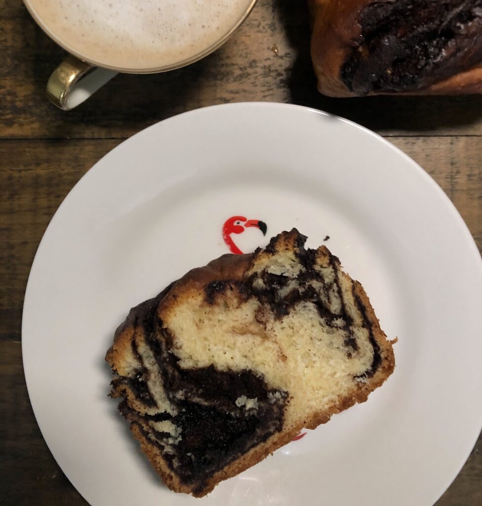 CHOCOLATE BABKA BERLIN FLAMINGO PLATE